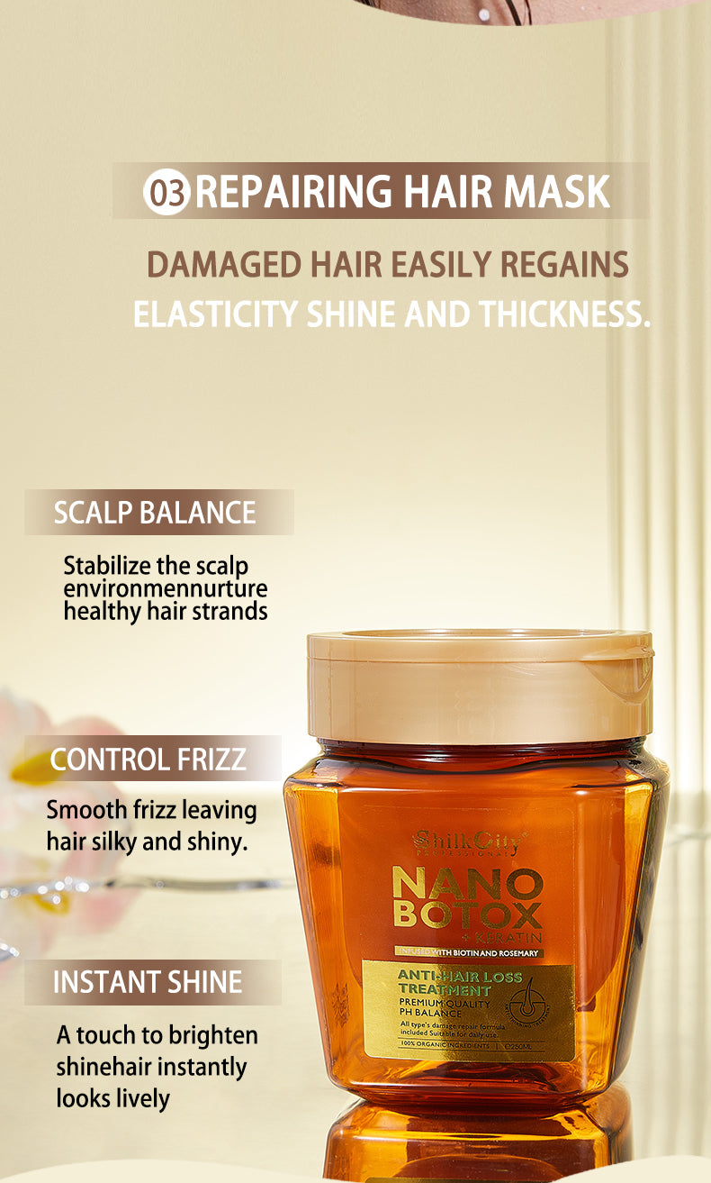 ShilkCity Nano Keratin Deep Repair Hair Mask – 250ml