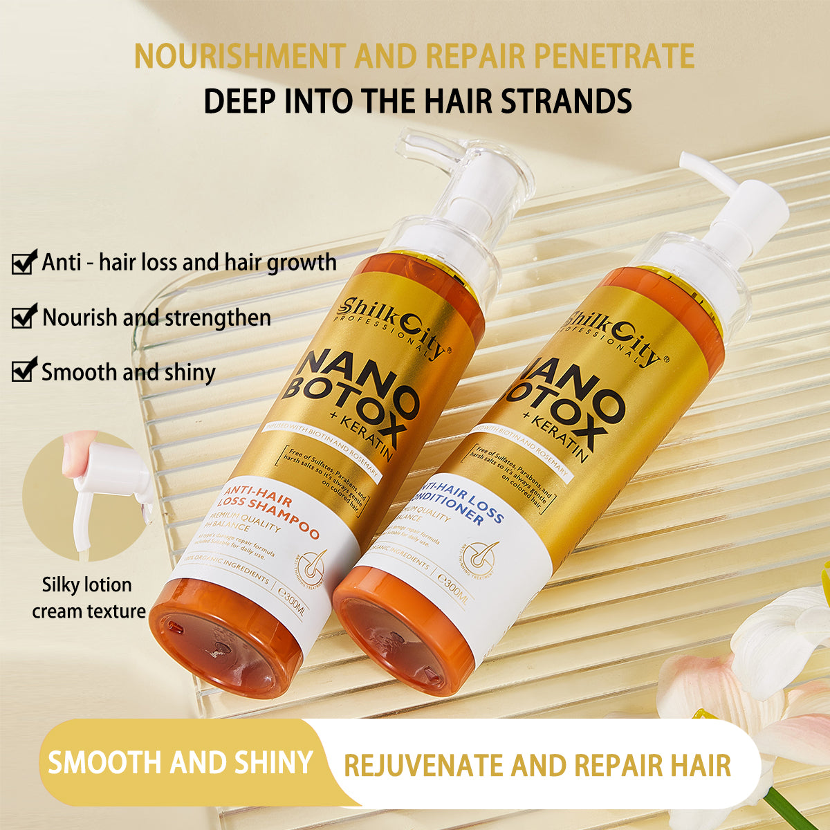 ShilkCity Keratin & Rosemary Deep Repair Conditioner – 300ml