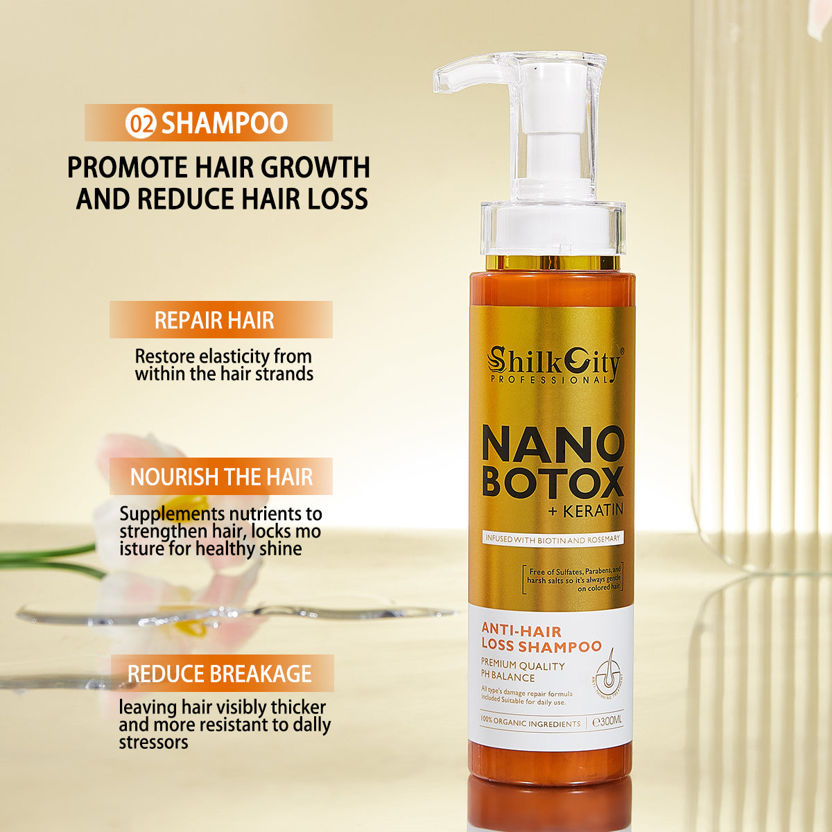 ShilkCity Keratin & Rosemary Deep Repair Conditioner – 300ml