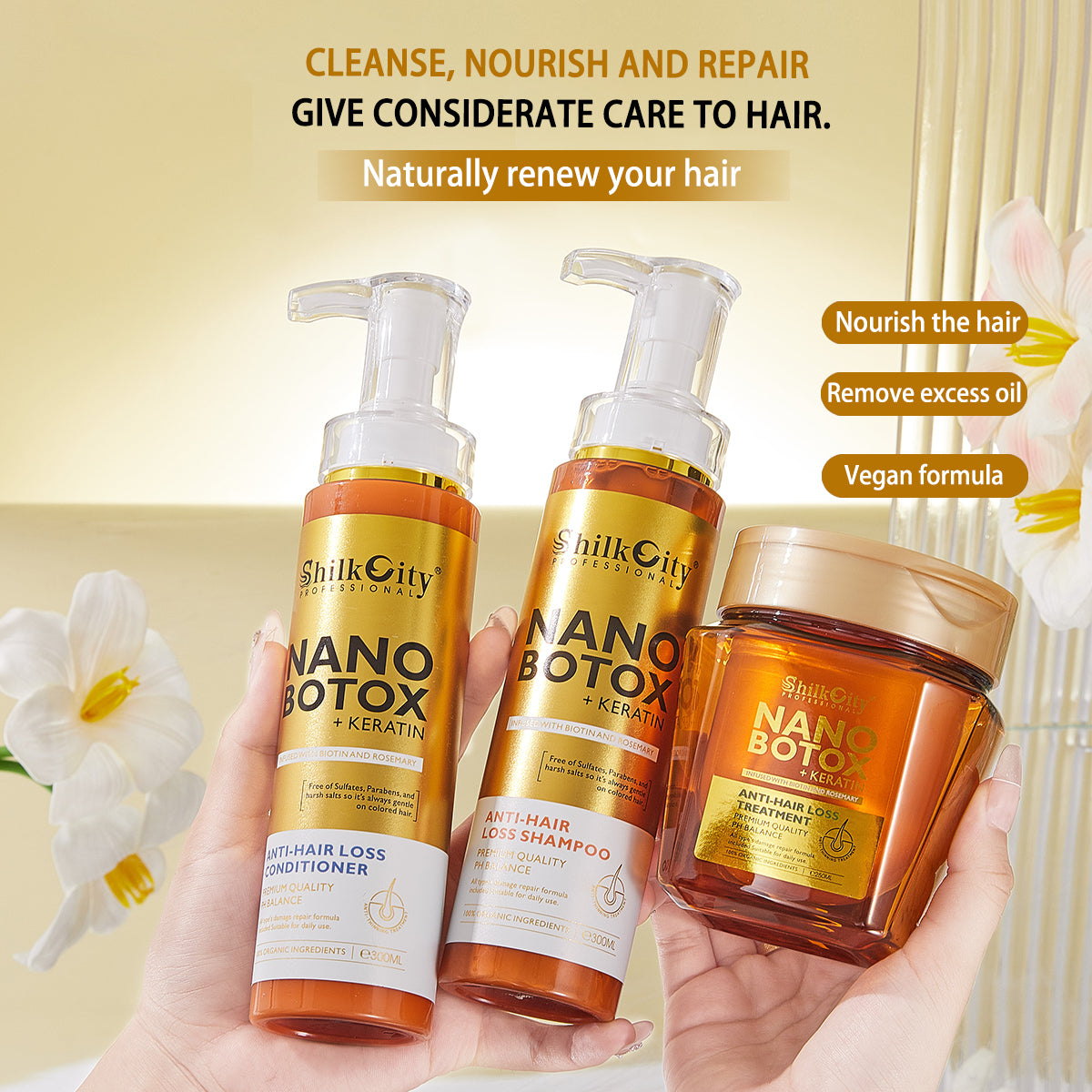 ShilkCity Nano Keratin Deep Repair Hair Mask – 250ml