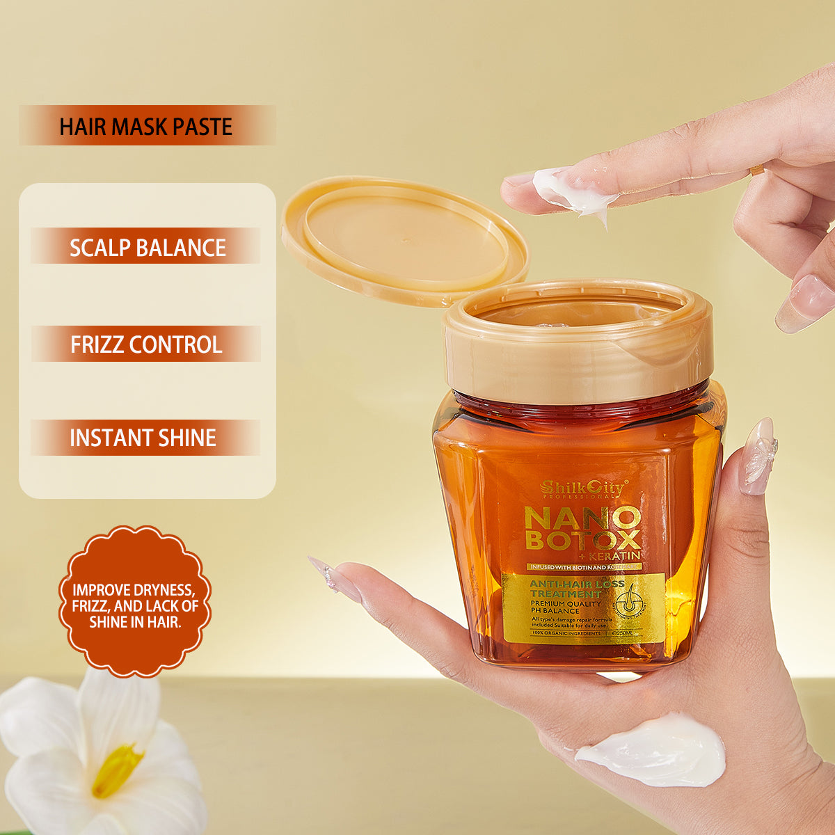 ShilkCity Nano Keratin Deep Repair Hair Mask – 250ml